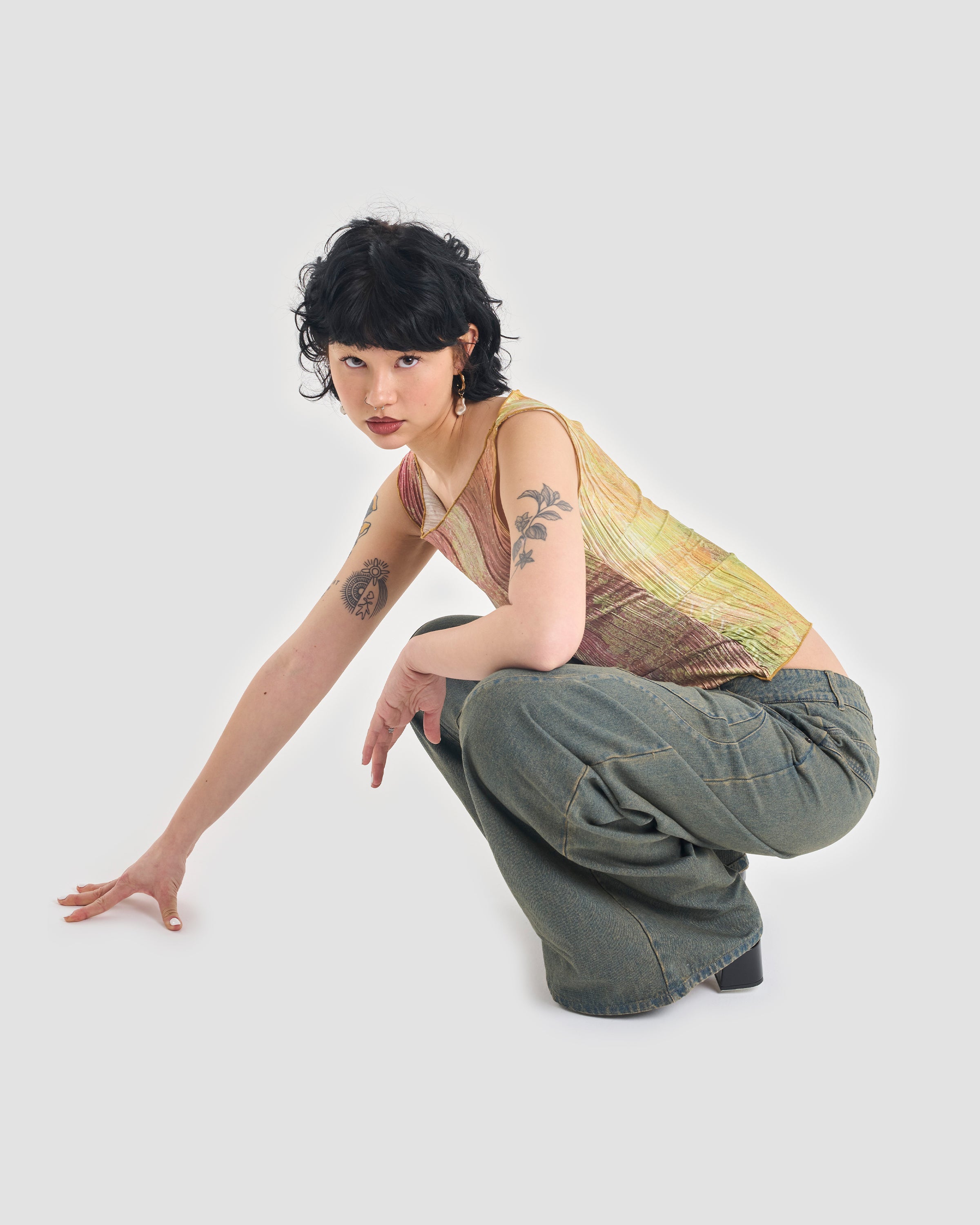 Ophelia's Pleated Tank Top